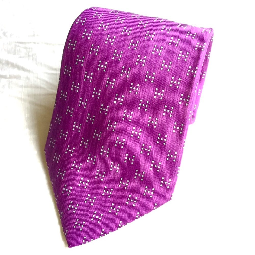 Hermès SILK purple tie ✨